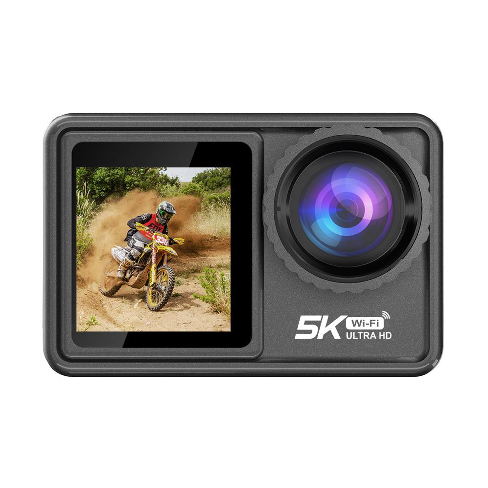 Camera hành động 5K 30FPS 48MP EIS Màn hình cảm ứng kép WiFi Điều khiển từ xa chống nước Máy ghi hình thể thao với bộ lọc có thể tháo rời Len