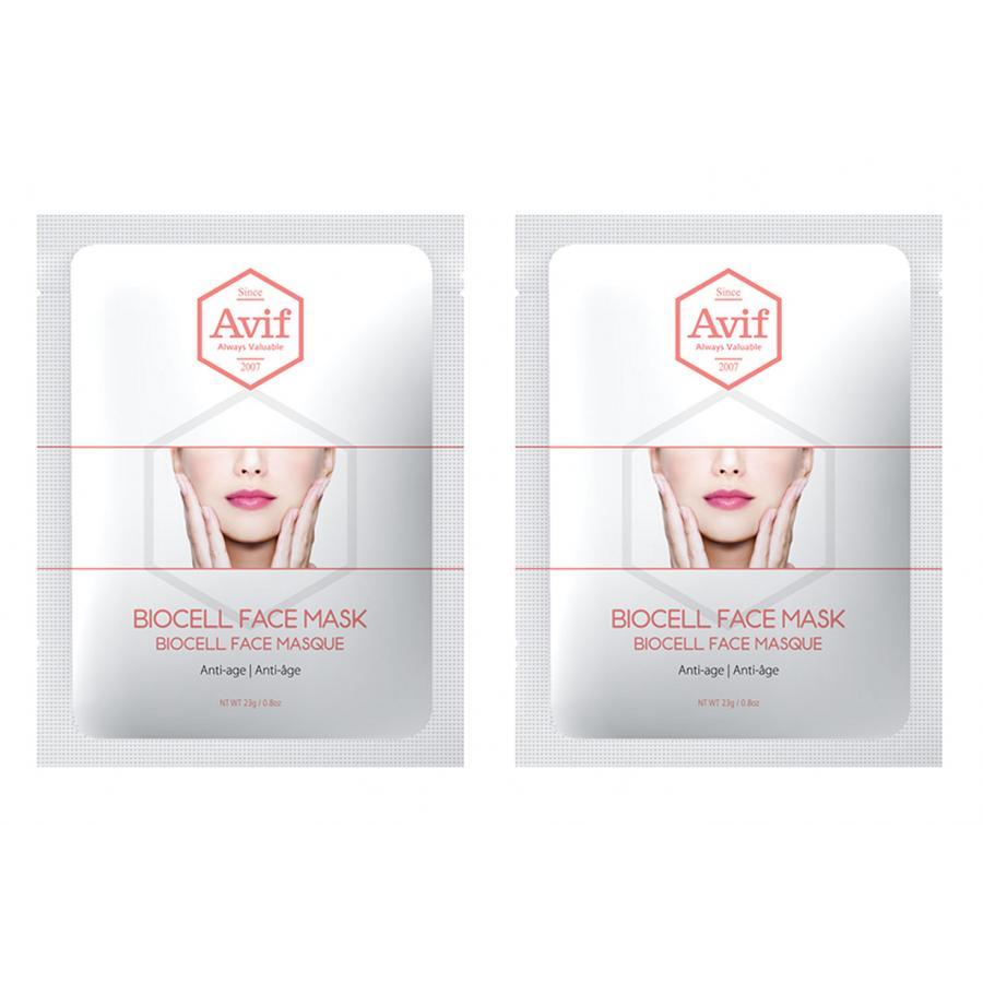 Combo 2 mặt nạ Avif biocell dưỡng da giảm lão hóa - Avif biocell anti-age face mask