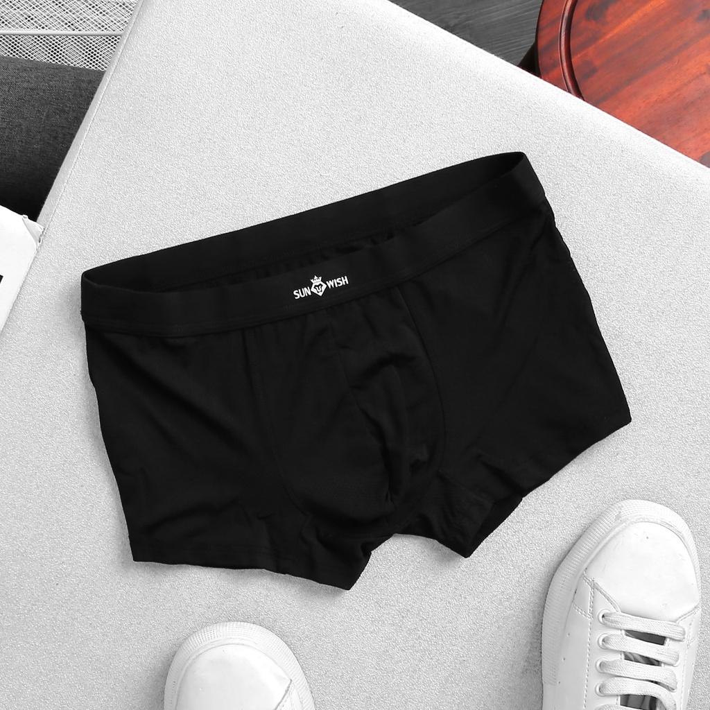 Quần lót nam sịp đùi cao cấp boxer thun lạnh thông hơi bigsize sexy combo 3 chiếc xuất nhật sunwish