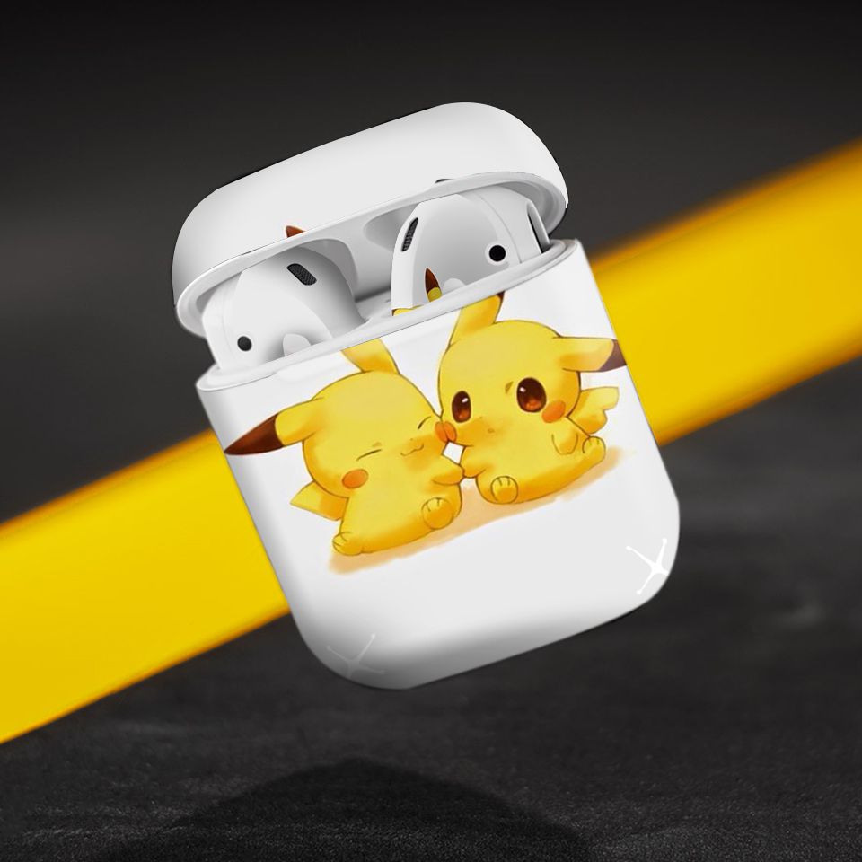 Miếng dán skin chống bẩn cho tai nghe AirPods in hình thiết kế - atk231 (bản không dây 1 và 2)