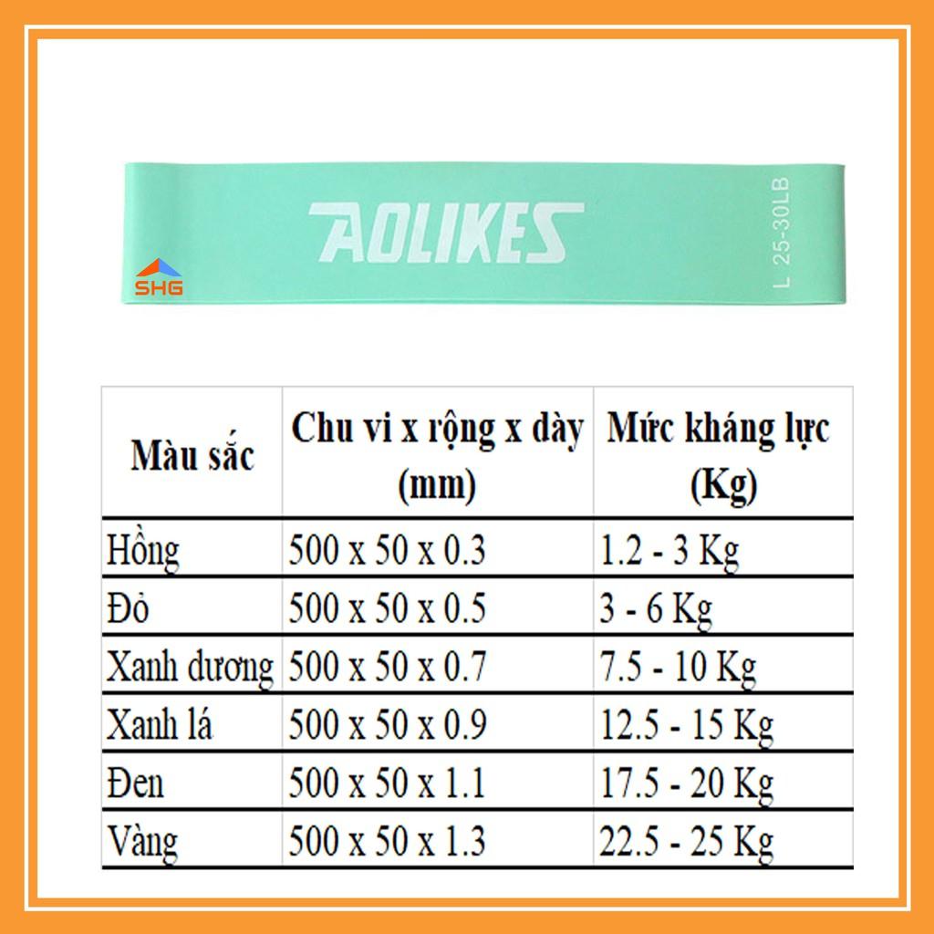 COMBO 6 DÂY KHÁNG LỰC MINIBAND AOLIKES