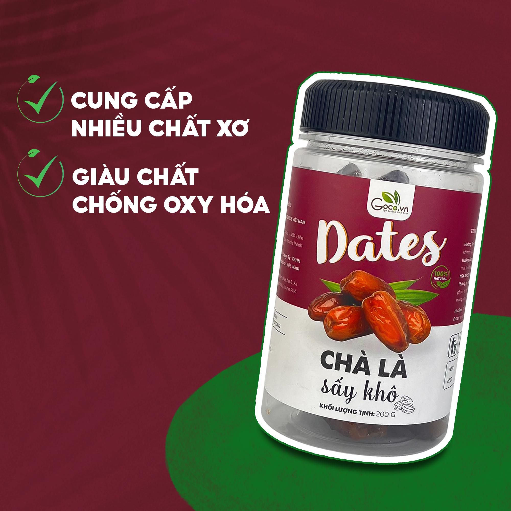 Chà là sấy khô Goce - 200g