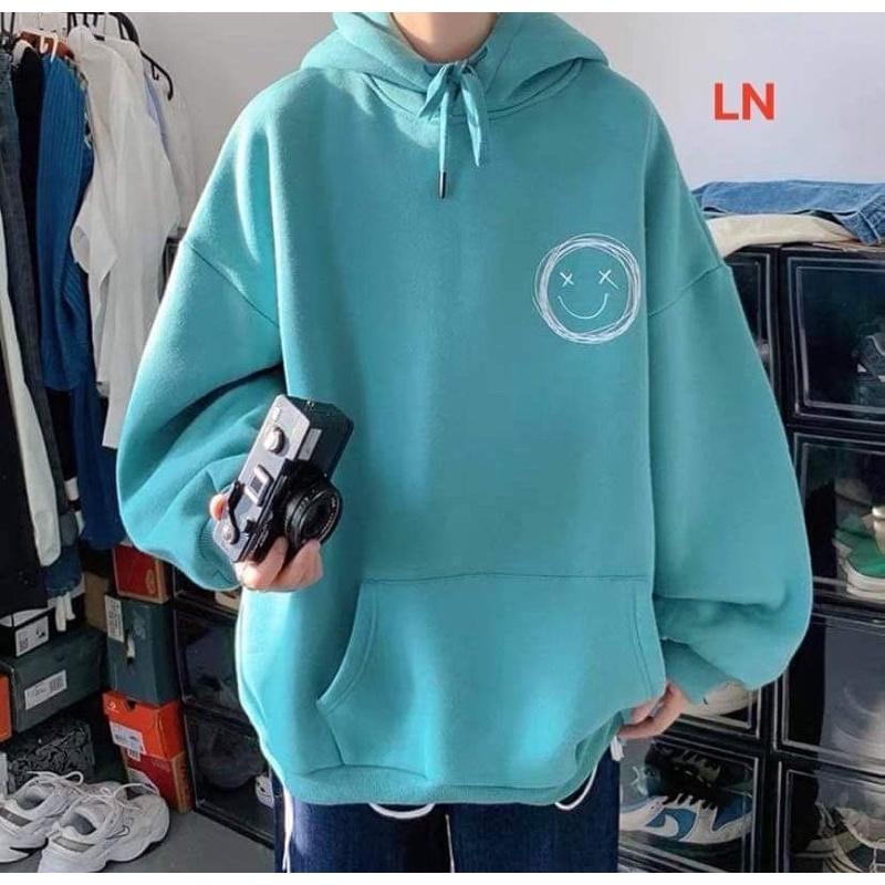 Áo hoodie logo mặt cười tròn TH6