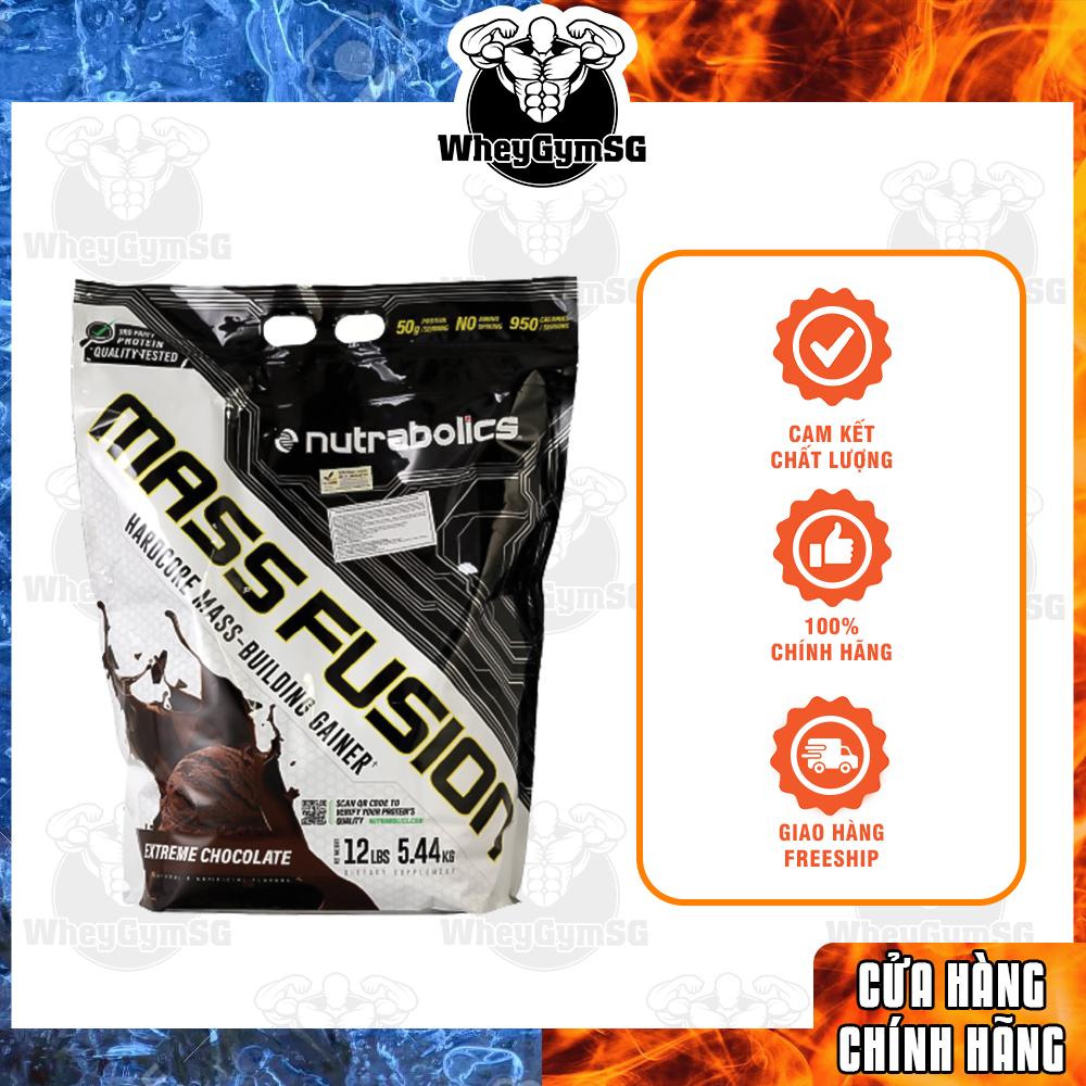 Mass Fusion Sữa Tăng Cân Nhanh Tăng Cơ Nutrabolics Mass Fusion 12lbs Từ Canada