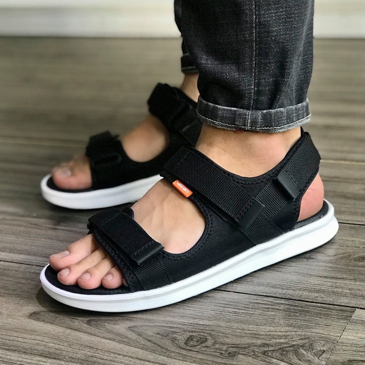 Giày Sandals Vento Nam Nữ Quai Ngang dạo phố/đi chơi/đi học NB02