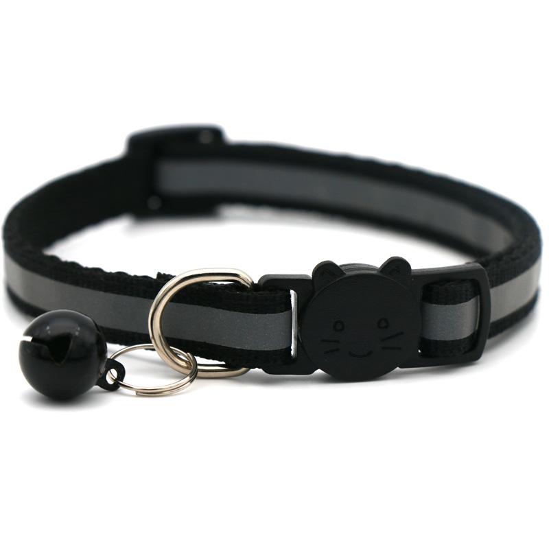 Vòng cổ mèo với chuông cổ áo Cat Cổ áo con mèo Căn cổ vật nuôi mạnh mẽ,