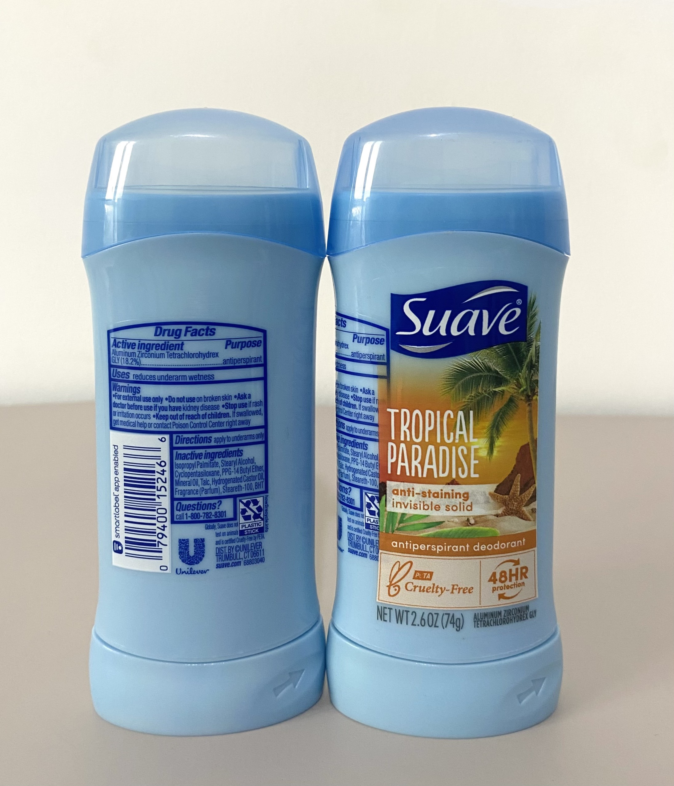 Lăn khử mùi Suave 48 Hour Protection Tropical Paradise 74g Nhập Mỹ