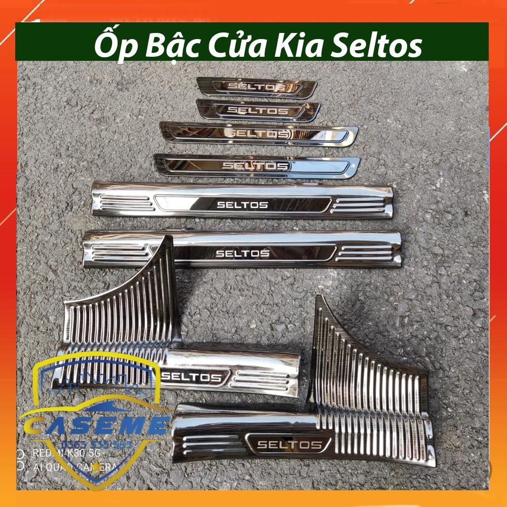 Ốp Bậc Cửa Kia Seltos 2020 2021 Mẫu Titan CT01