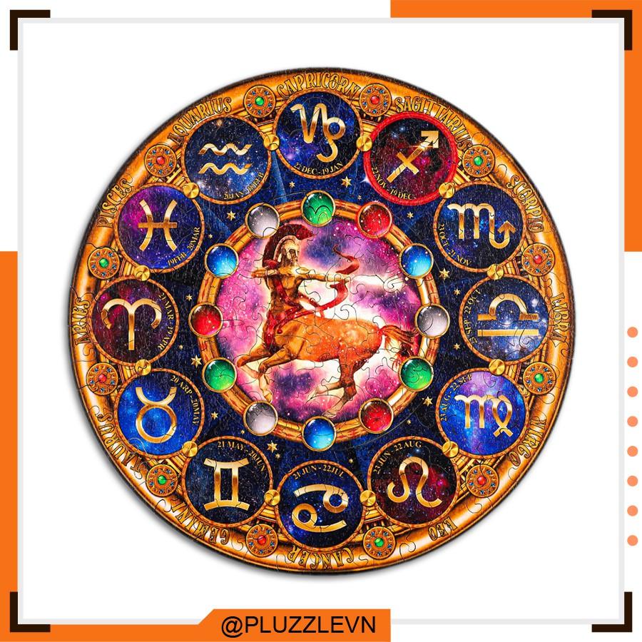 Bộ xếp hình gỗ thông minh puzzle đồ chơi ghép hình 12 Cung Hoàng Đạo – Cung Nhân Mã – PZ150