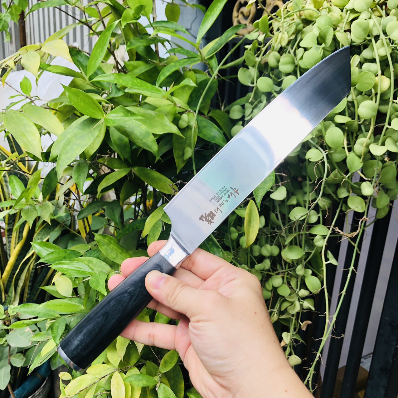 Siêu phẩm dao thái Nhật mũi vát, thép trắng