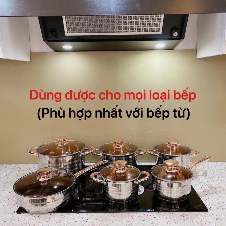Bộ nồi cao cấp có 6 món 12 chi tiết