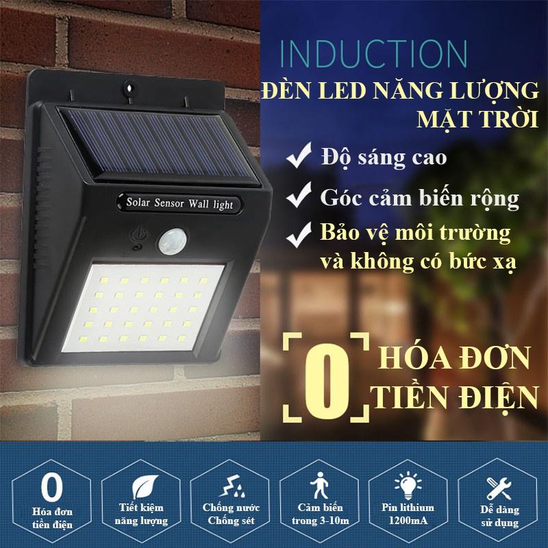 Đèn Led Năng Lượng Mặt Trời Có Khả Năng Chống Nước, Lắp Đặt Ngoài Trời Có Cảm Biến Chuyển Động