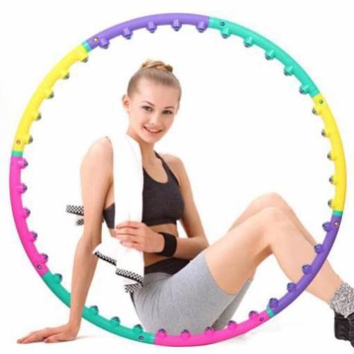 Vòng Lắc Massage Lắp Ghép Có Hạt Hoạt Tính Đánh Tan Mỡ Bụng - vòng tập bụng cao cấp