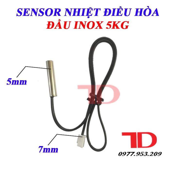 Đầu dò cảm biến dàn lạnh, sensor nhiệt điều hòa tủ lạnh đầu đồng và inox 5KG 