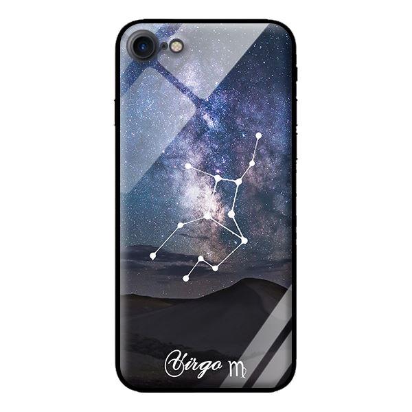 Ốp kính 12 cung Hoàng Đạo cho iPhone 8 Virgo - Hàng chính hãng