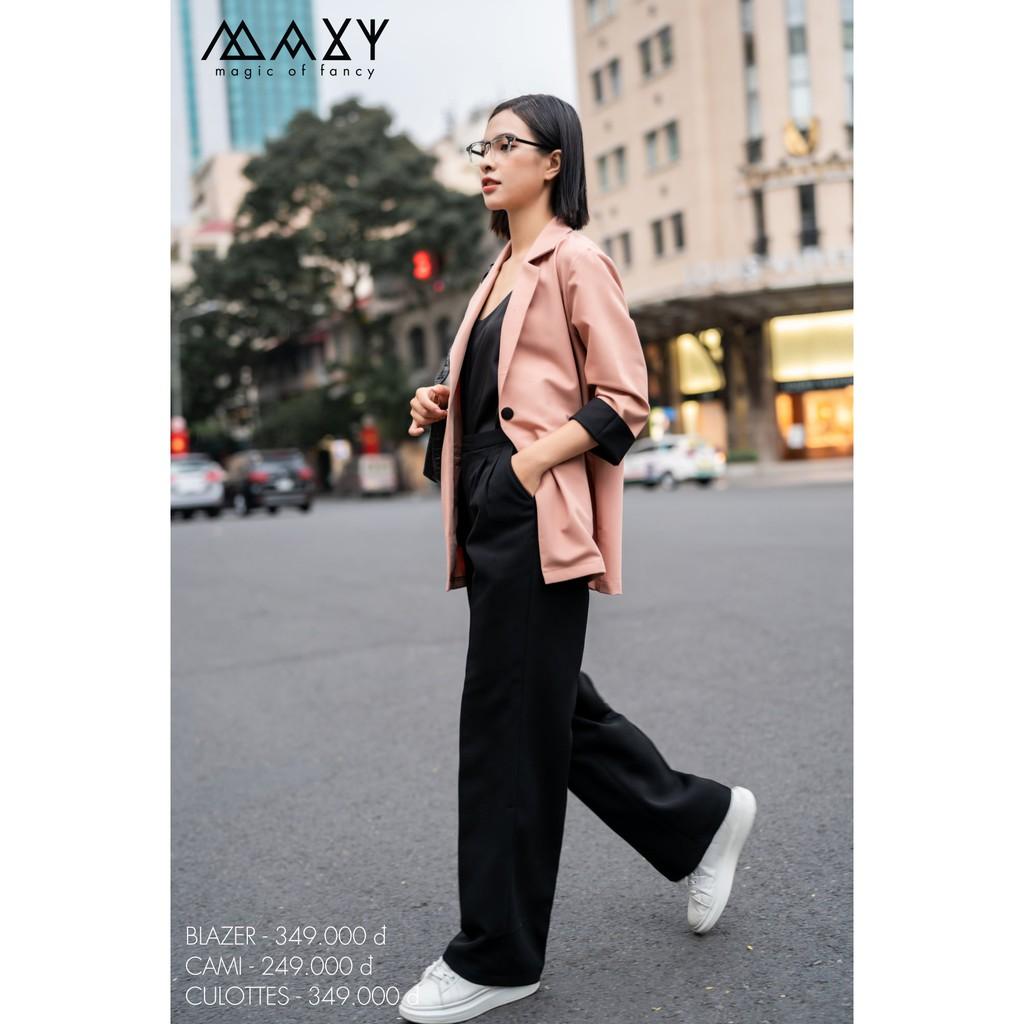 Áo khoác blazer phong cách Hàn Quốc nude blazer Maxy Workshop