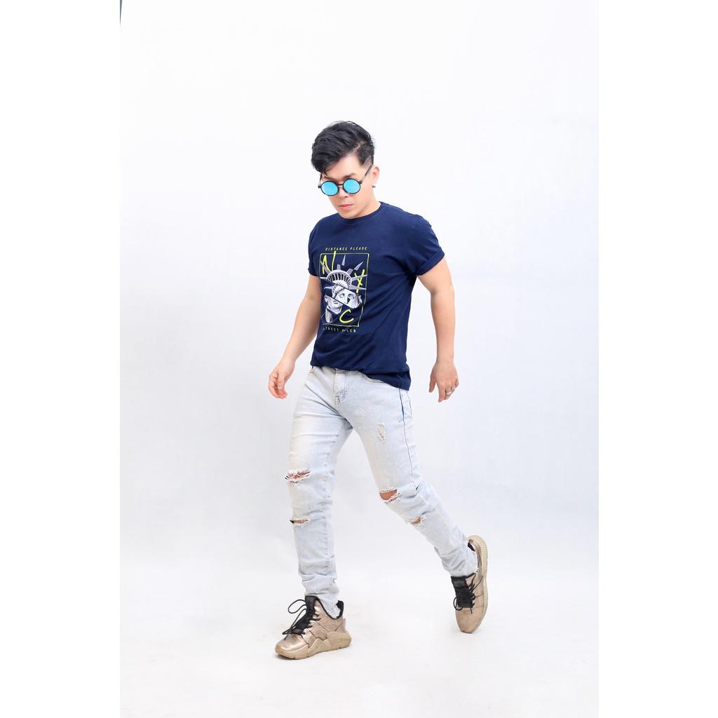 Áo thun nam form chuẩn Nữ Thần Tự Do - Fashion Eking Clothing