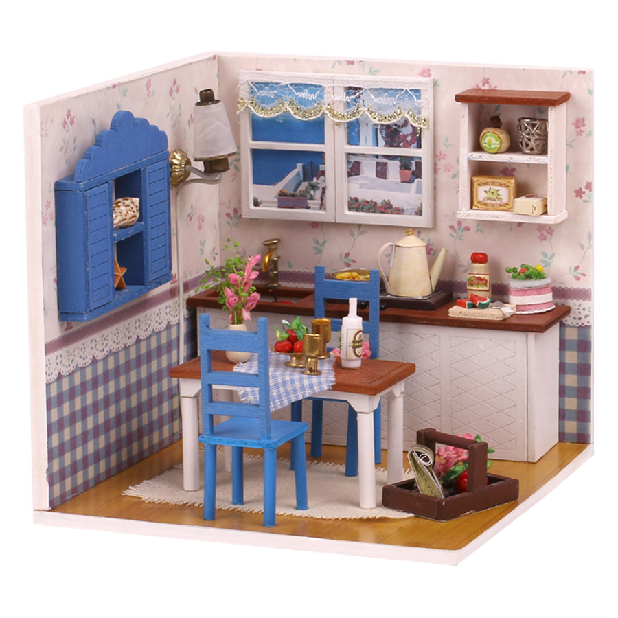 Mô hình nhà gỗ búp bê DIY - Warm Coffe Time M005