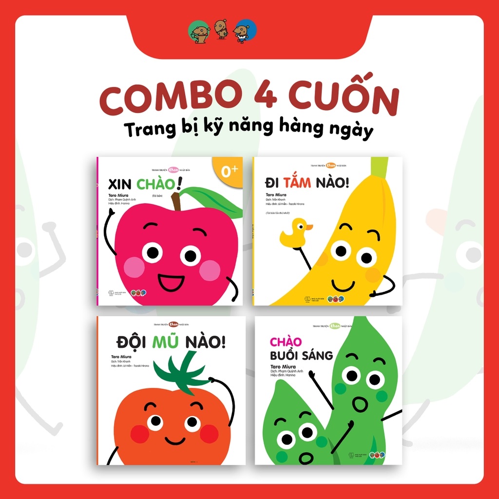 Combo Kỹ Năng Hàng Ngày (0 - 3 Tuổi) - 4 Cuốn