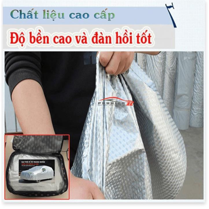 Bạt Phủ dành cho Ô Tô Kia Cerato CAO CẤP 3 LỚP Tráng Bạc Cách Nhiệt, Chống Nước, Chống Trộm Gương