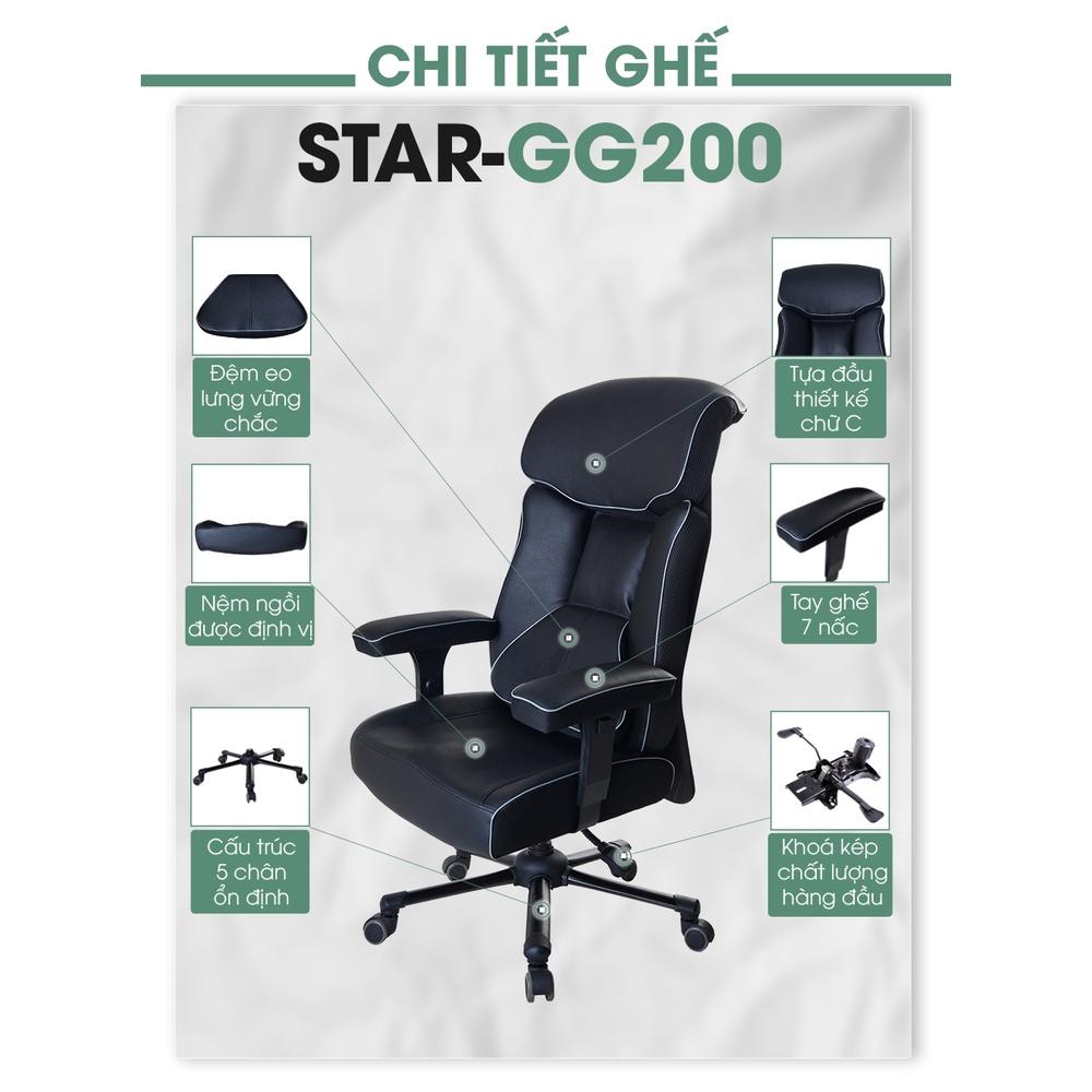 Ghế Gaming, ghế Giám đốc GG002 Trắng