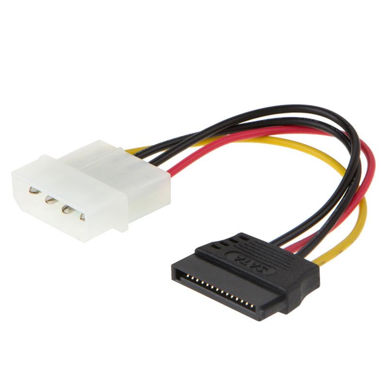 1PCS serial ATA SATA 4 PIN IDE Molex đến 1/2/3 của 15 PIN HDD Bộ chuyển đổi bộ chuyển đổi cáp nóng trên toàn thế giới