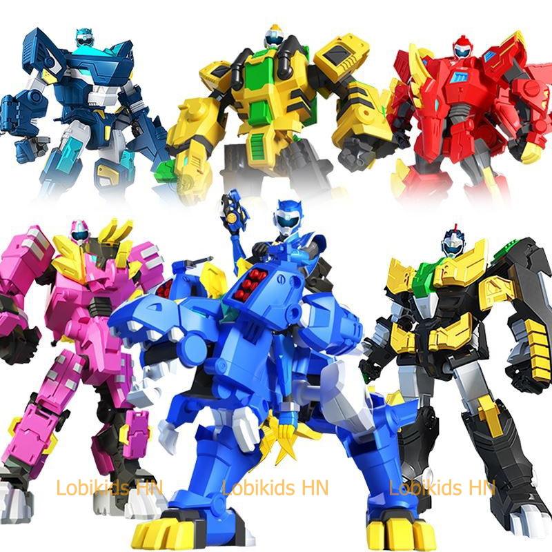 Đồ chơi mô hình Lực lượng nhí - MINIFORCE - Biệt đội siêu nhân nhí khủng long biến hình Robot