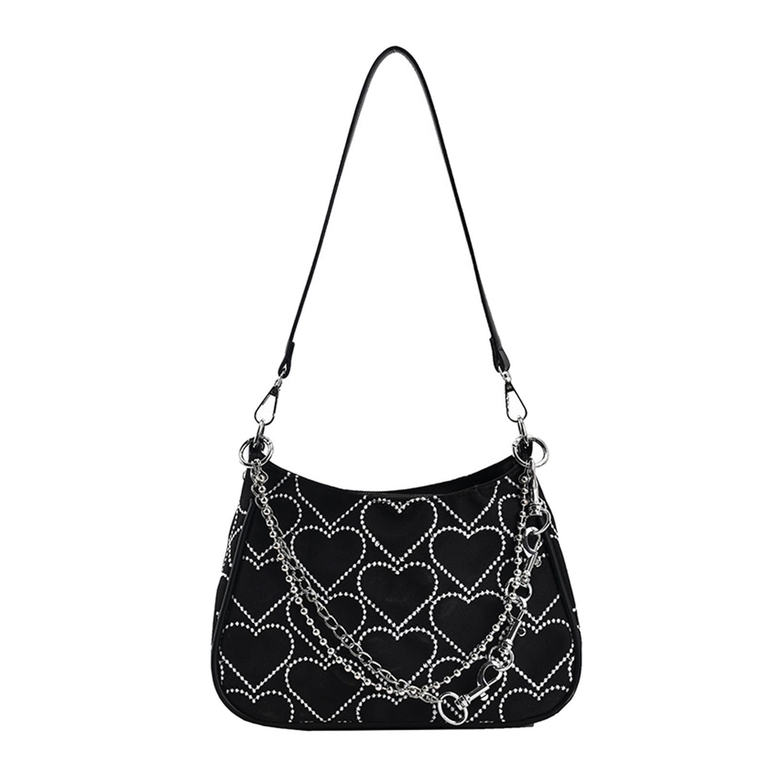 Casual Dumpling Bun Heart Pattern Underarm Bags Purse Shoulder Bag