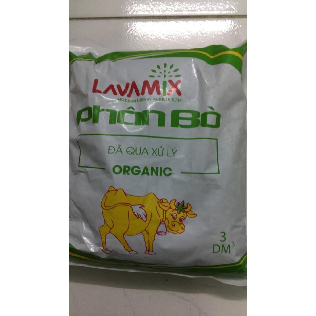PHÂN BÒ SẠCH LAVAMIX BÓN CHO CÂY TRỒNG GÓI 10 LÍT
