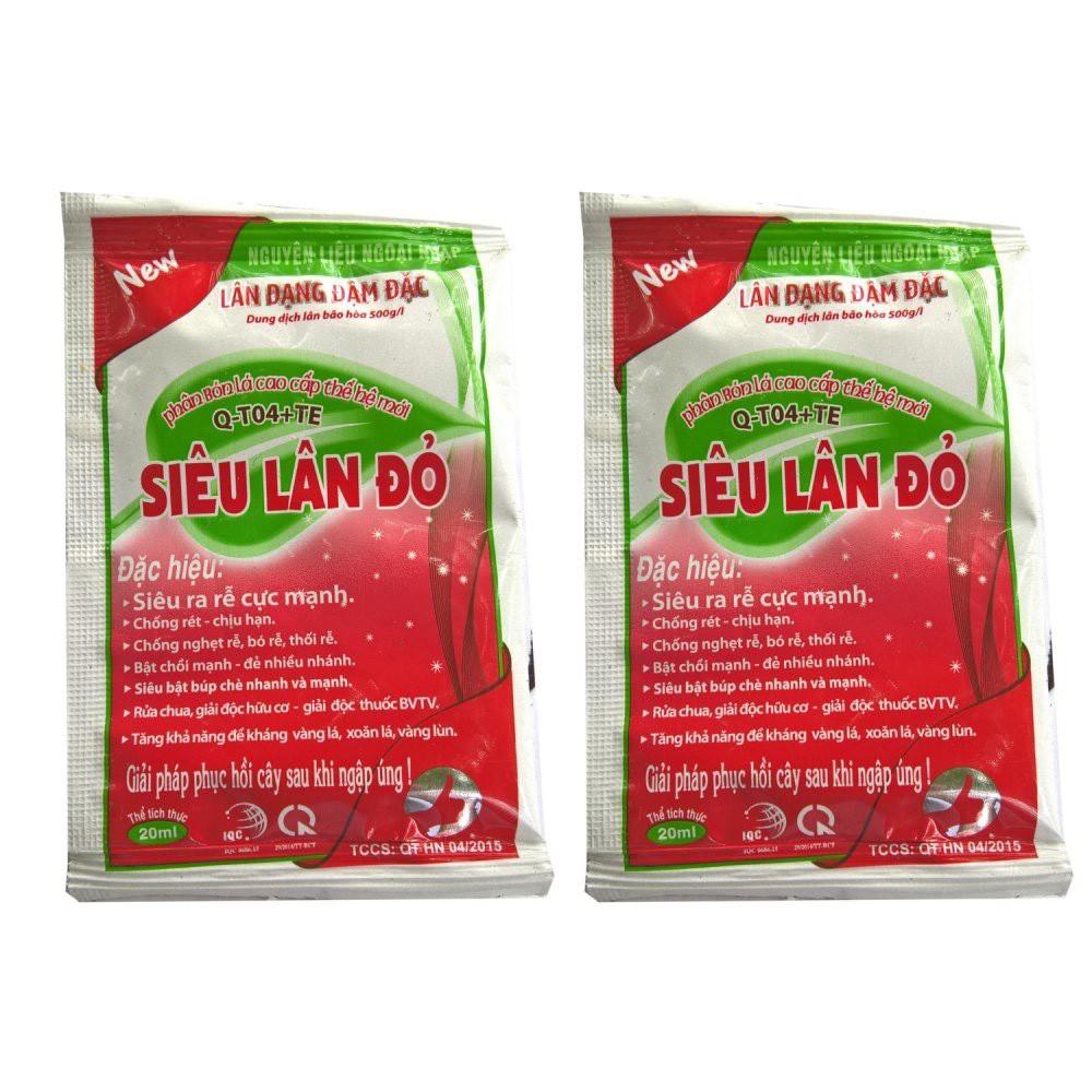 Phân Bón Đậm Đặc, Cao Cấp Thế Hệ Mới Siêu Lân Đỏ, gói 20ml