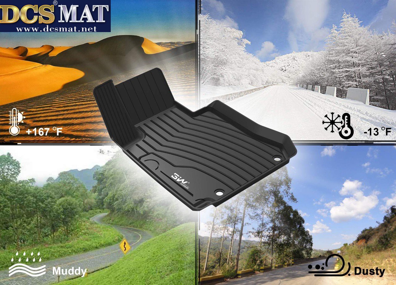 Thảm lót sàn xe ô tô Mercedes Ben E 2012+ chất liệu nhựa TPE thương hiệu DCSMAT cao cấp,thiết kế chuẩn form xe