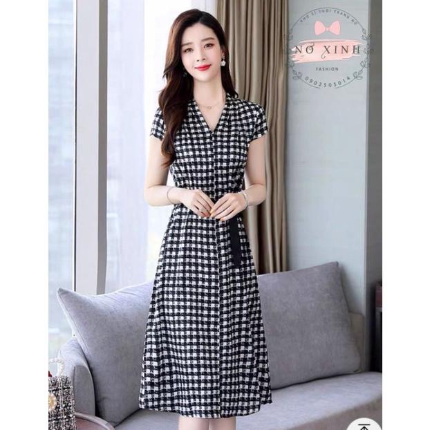 Đầm Công Sở Dự Tiệc Hàn Quốc Đủ Size M-L-XL-XXL