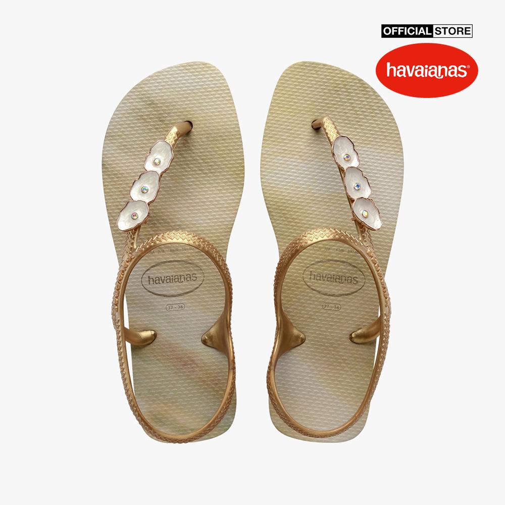 HAVAIANAS - Giày sandals nữ đế bệt Flash Urban Atlantis Swarovski 4147077-0