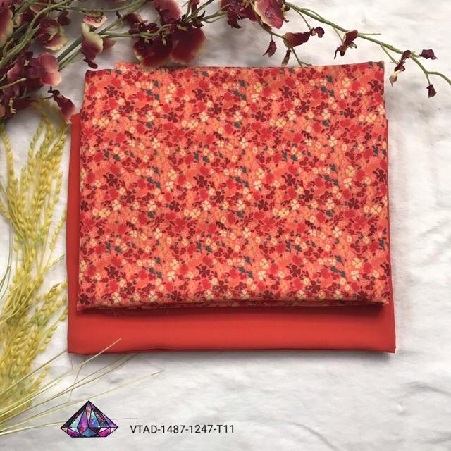 Vải áo dài hoa nhí
