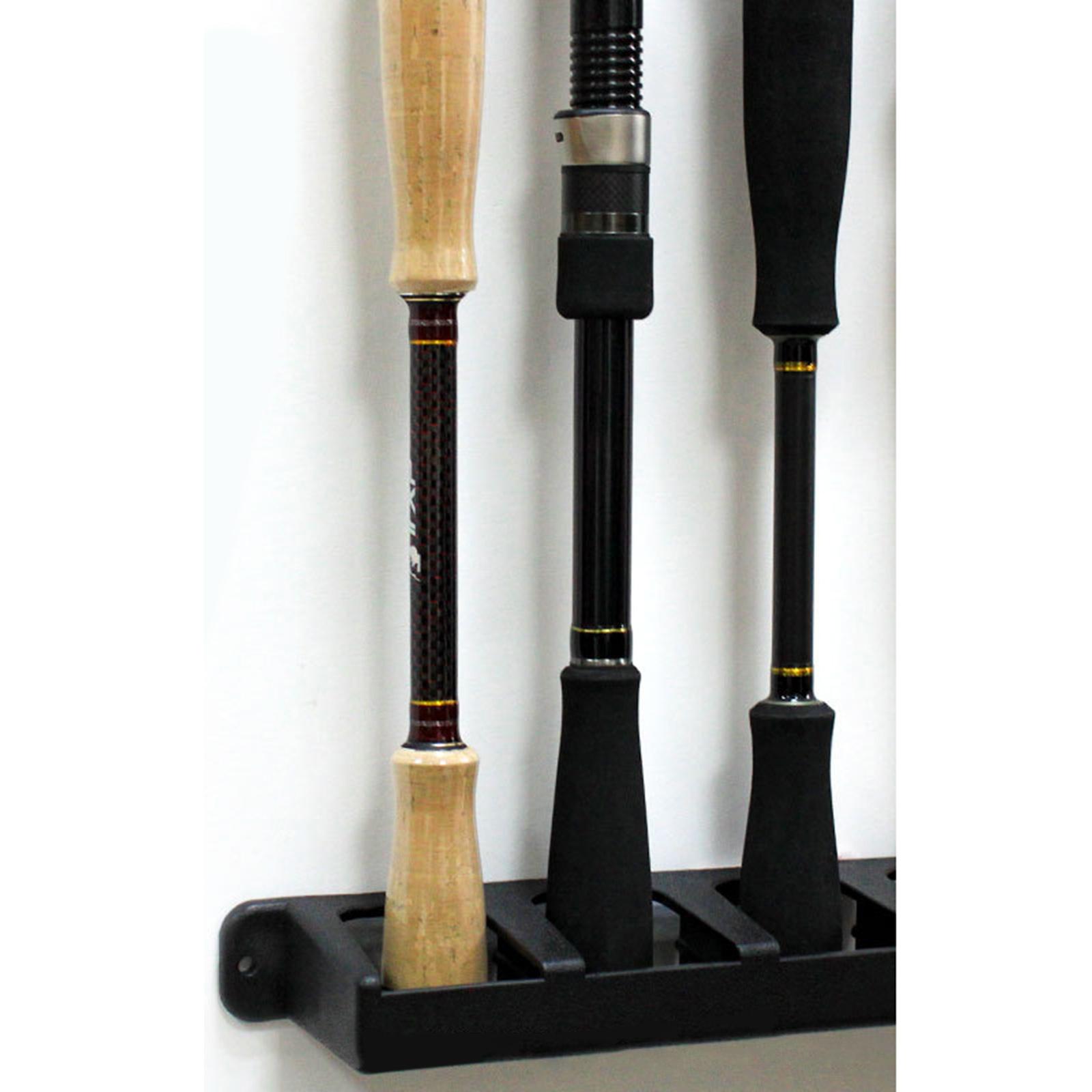 Fishing Rod Holder Horizontal Storage Rack Wall Mount Garage Boat Stand