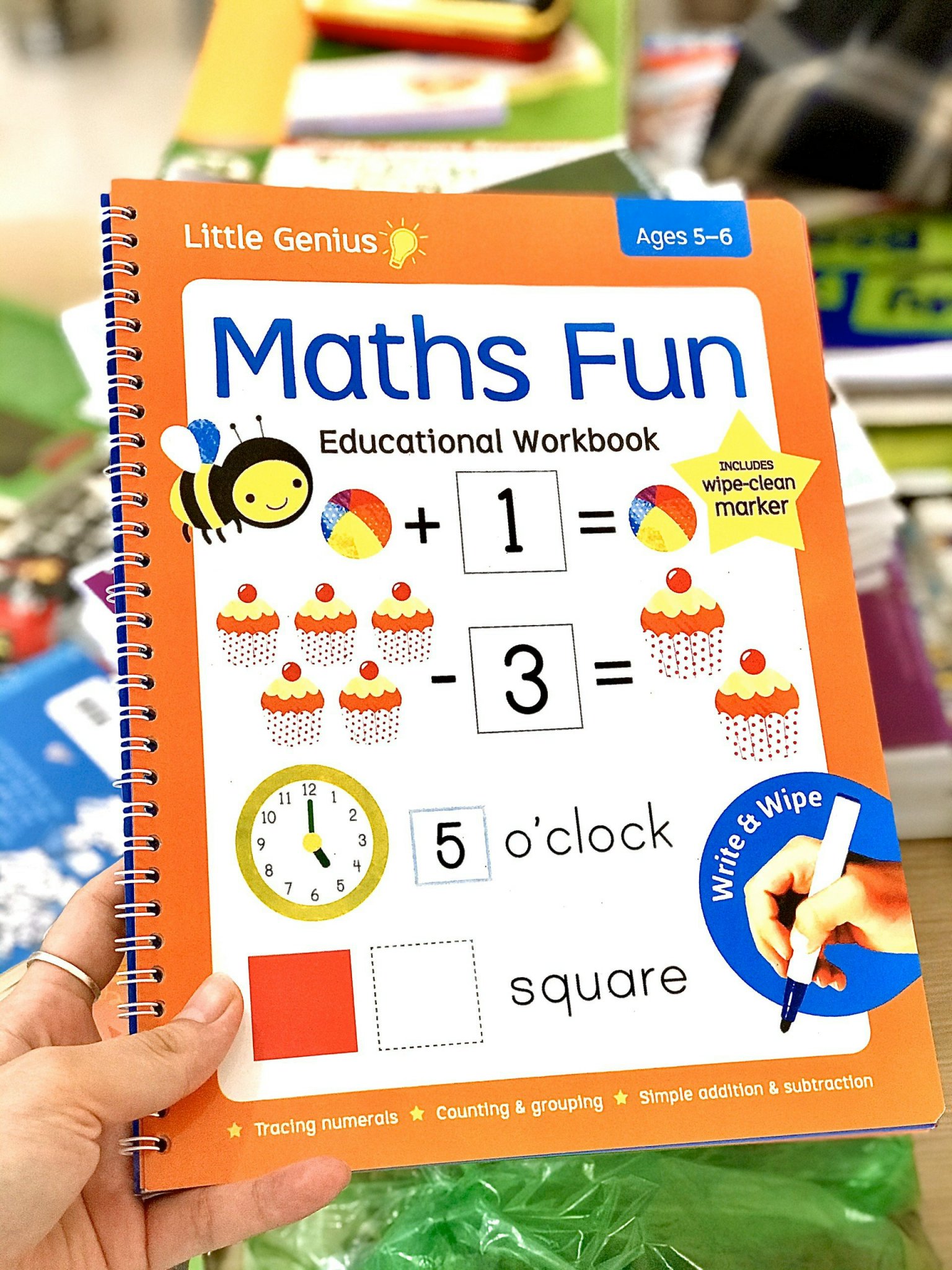 Đồ chơi - Bộ 3 cuốn viết xóa Math/ Word / Number fun