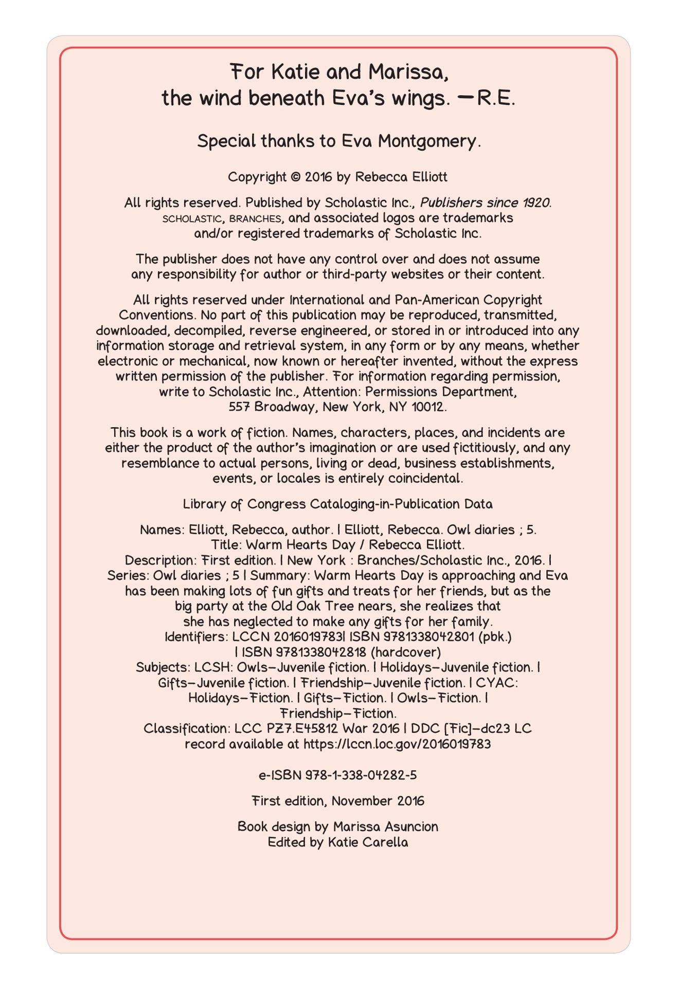 Sách ngoại văn: Warm Hearts Day: A Branches Book (Owl Diaries #5), Volume 5