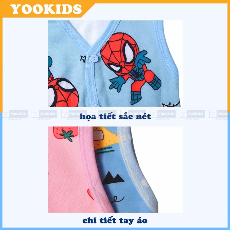 Áo gile cho bé YOOKIDS chất đẹp _ Áo gile nỉ bông cho bé trai bé gái 3 6 9 12 18 24 tháng size từ 6 8 10 12kg