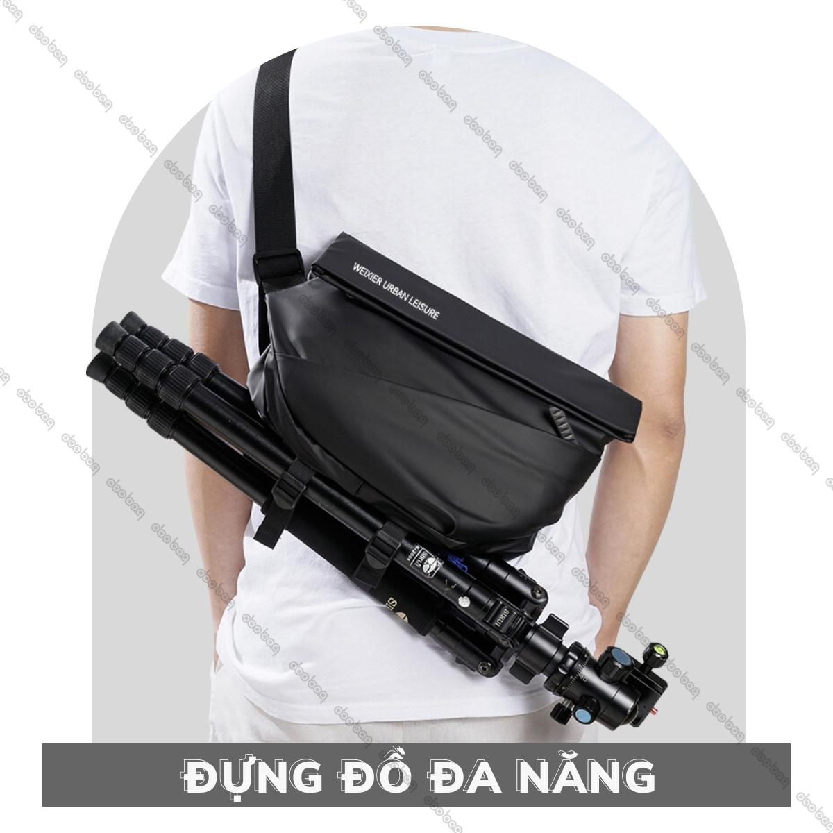 Túi đeo vai chống nước Doo Bag túi đeo nam messenger kích thước nhỏ gọn nắp gập chống sốc đựng đồ đa năng