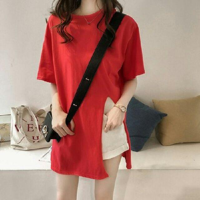 Áo kiểu nữ xẻ tà, áo nữ form dài