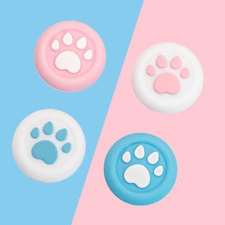 Nắp Đậy Nút Điều Khiển Chơi Game PS4 PRO Hình Bàn Chân Mèo Dễ Thương