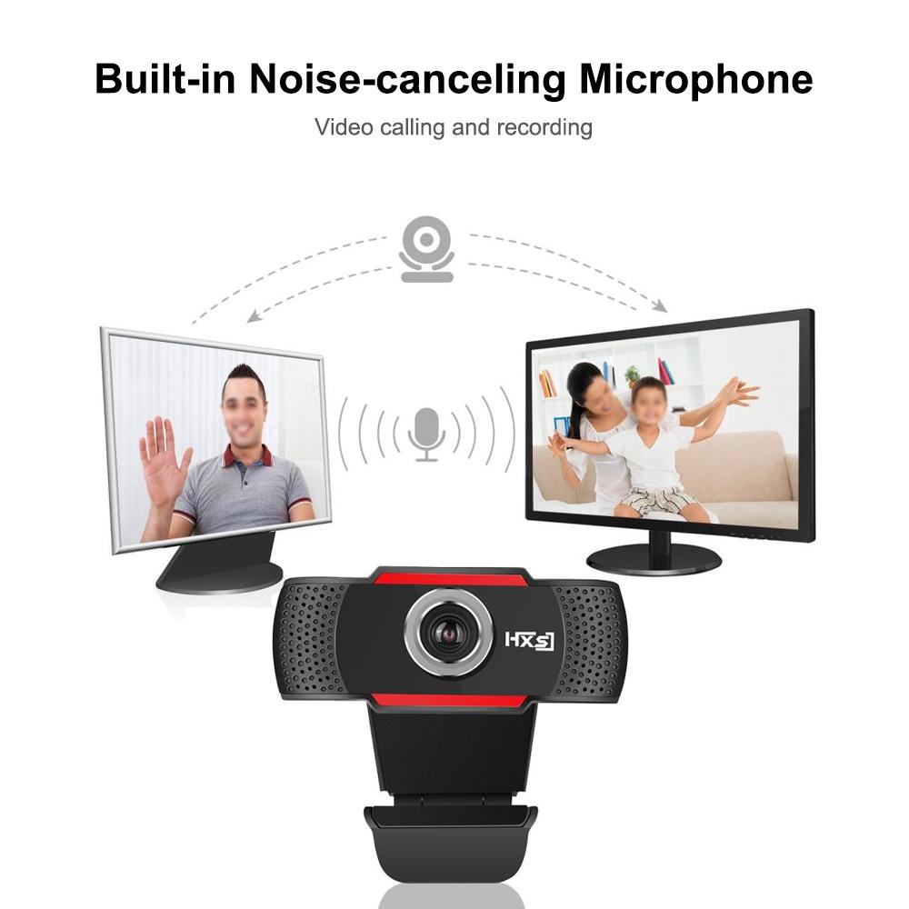 Máy ảnh web HXSJ 1080P HD cho cuộc gọi video hội nghị Truyền phát trực tiếp Loại bỏ tiếng ồn