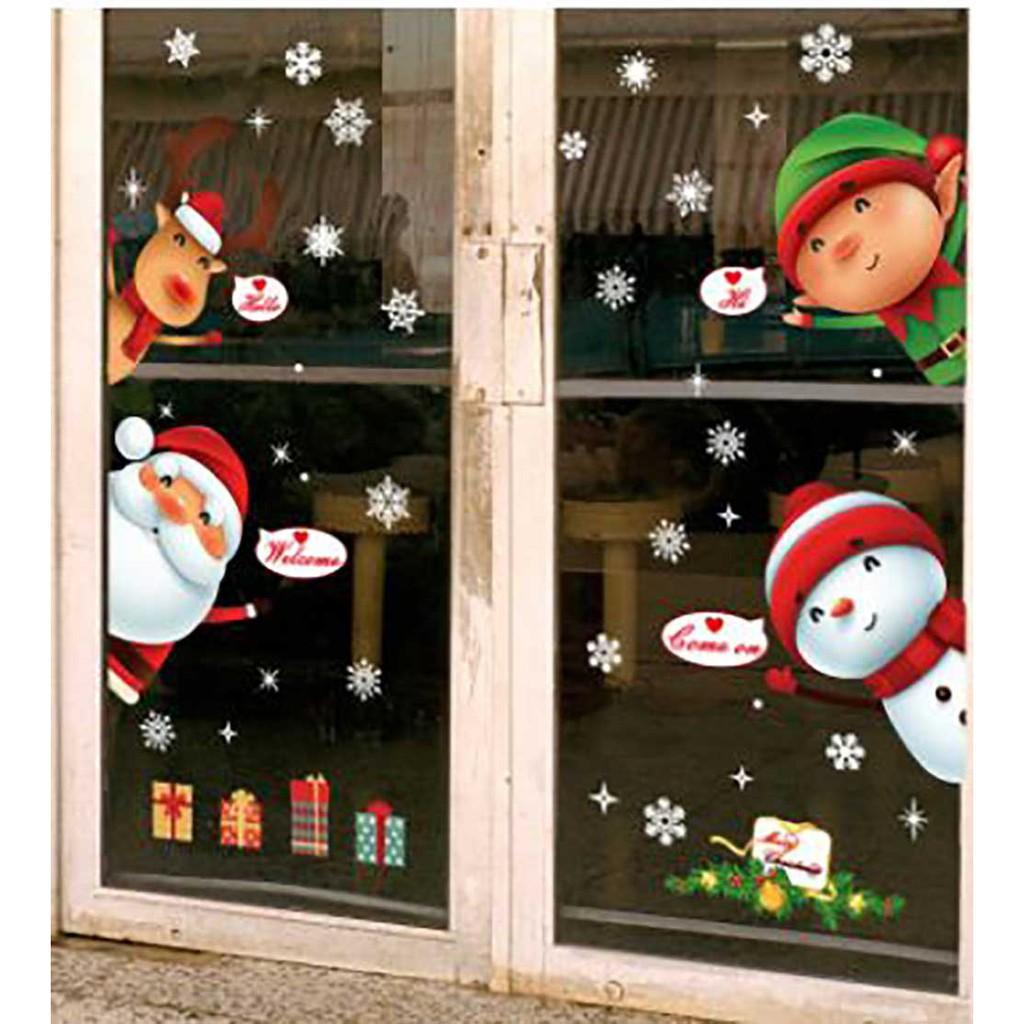 DECAL TRANG TRÍ NOEL 2 MẶT 2021 SỐ 13