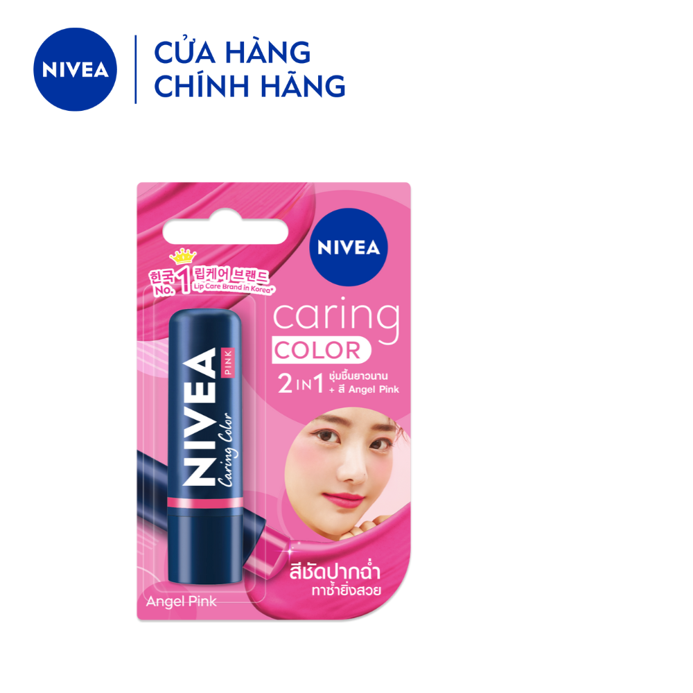 Son Trang Điểm Dưỡng Môi NIVEA Angel Pink Hồng Ngọt Ngào (4.8 G) - 88060