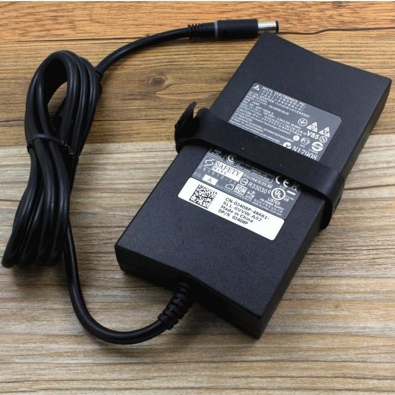 (ADAPTER) SẠC LAPTOP DÀNH CHO DELL 19.5V-7.7A (150W) (SLIM, Đầu Kim Lớn) kích thước đầu ghim (ADAPTER) SẠC 7.4 x 5.0 mm