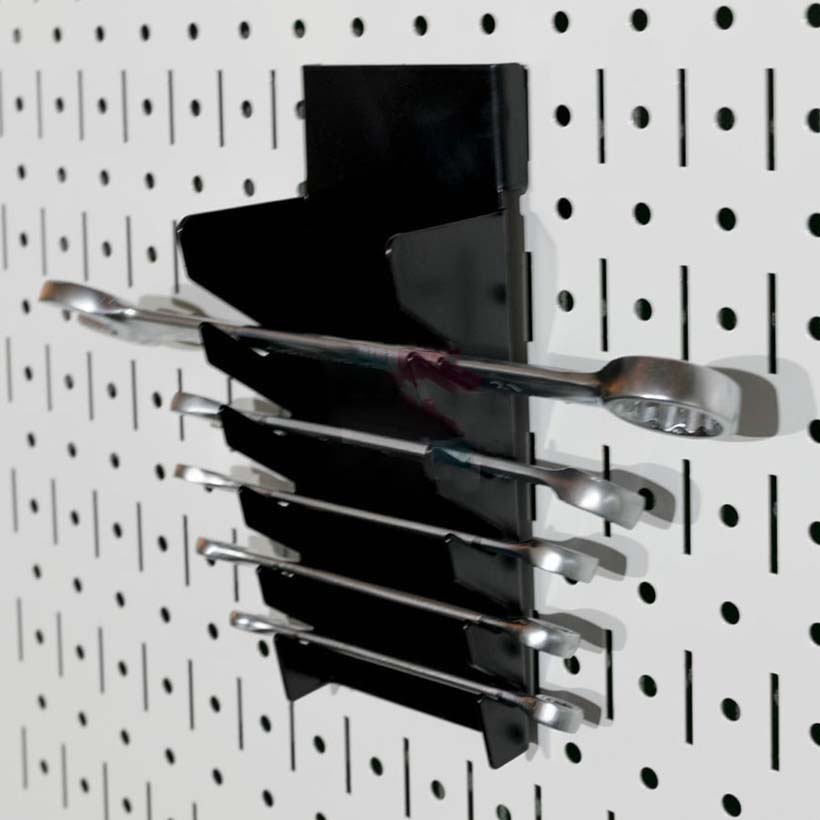 Giá mỏ lết Pegboard - Bằng thép sơn tĩnh điện - Phụ kiện móc cho Bảng treo dụng cụ cơ khí