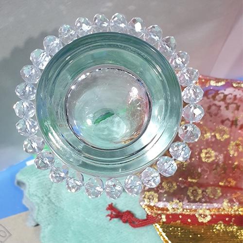Vòng tay chuỗi pha lê bánh cam nhiều màu 8li
