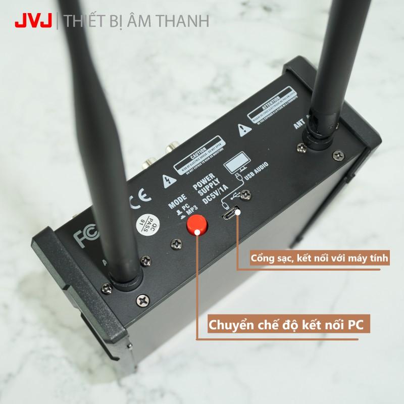 Bộ Sound Card Micro Bluetooth Karaoke hỗ trợ livestream JVJ BT36 – Mixer kèm mic không dây Auto Tune chuyên nghiệp - Hàng chính hãng