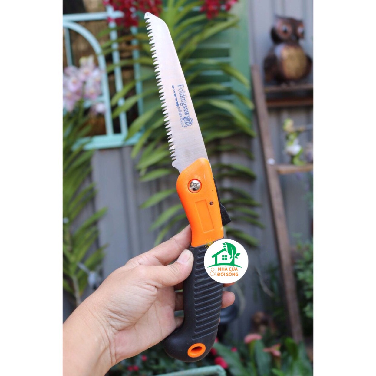 Cưa cành cây cầm tay cán xếp 150mm