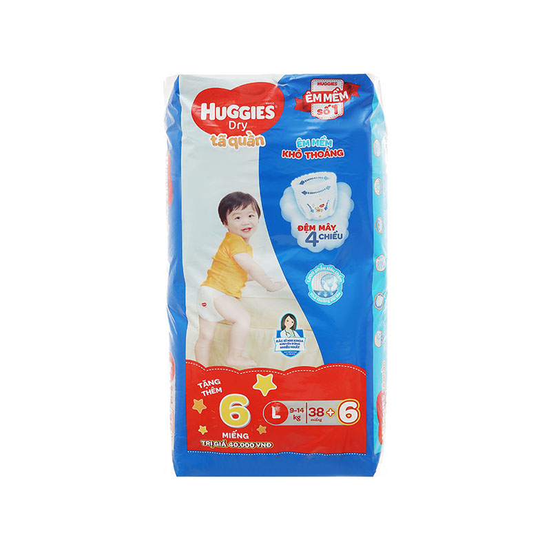 Tã quần Huggies size L 38 miếng (cho bé 9 - 14kg)